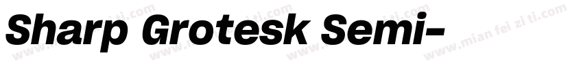 Sharp Grotesk Semi字体转换